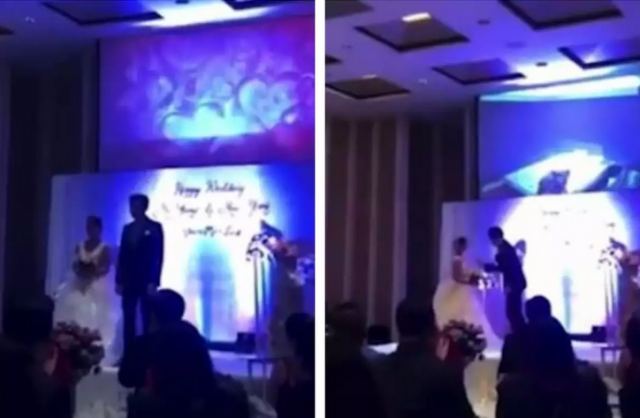 Γαμπρός ξεμπρόστιασε τη νύφη στο τραπέζι του γάμου τους – Έπαιξε βίντεο που τον απατά