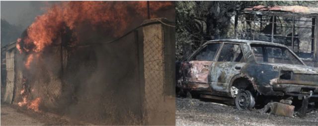 Φωτιά στην Κερατέα: Κάηκαν σπίτια και αυτοκίνητα - Εκκενώθηκαν έξι οικισμοί - Σε επιφυλακή και το Λαύριο [Εικόνες-Βίντεο]