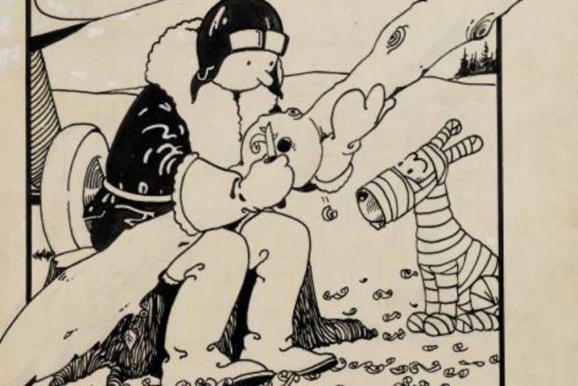 Το σκίτσο του πρώτου εξώφυλλου του Τεν Τεν πωλήθηκε ένα εκατομμύριο δολάρια σε δημοπρασία
