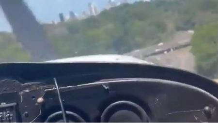 Παναμάς: Βίντεο – θρίλερ από την τρομακτική αναγκαστική προσγείωση Cessna Skyhawk σε αυτοκινητόδρομο