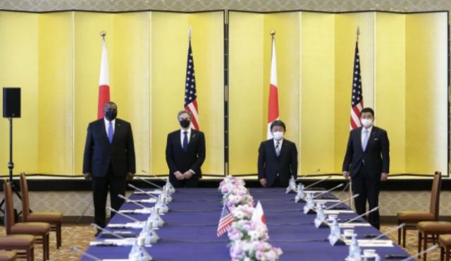 Στο Τόκιο οι υπουργοί Εξωτερικών και Άμυνας των ΗΠΑ για διμερείς επαφές