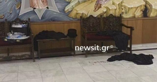 Μονή Πετράκη: Αίματα και ράσα στο πάτωμα – Οι πρώτες εικόνες μετά την επίθεση στους Μητροπολίτες