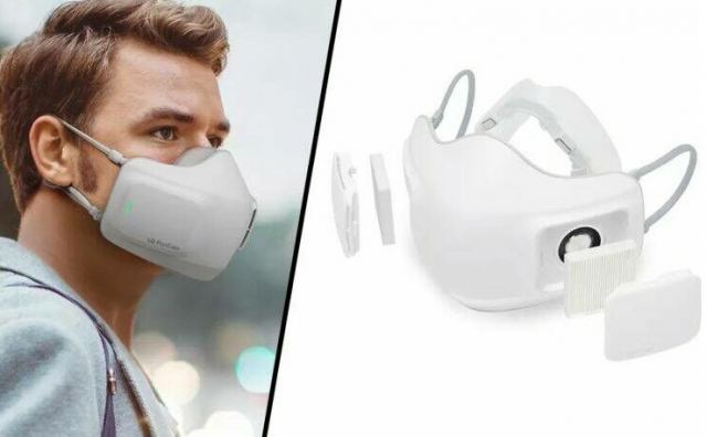 Η LG παρουσίασε επαναφορτιζόμενη μάσκα με φίλτρο καθαρισμού αέρα