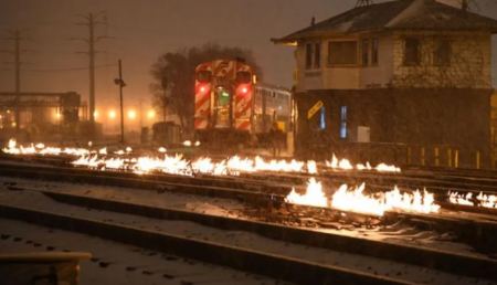 Γιατί στο Σικάγο βάζουν φωτιές στις γραμμές των τρένων;