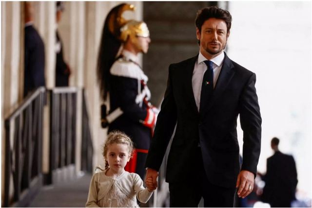 Τζόρτζια Μελόνι: Ο σύντροφος της και η κόρη τους στην ορκωμοσία της πρωθυπουργού της Ιταλίας