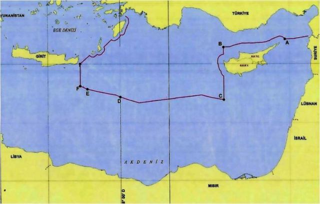 Η Τουρκία “αποκαλύπτει” με προκλητικό χάρτη τις φαντασιώσεις της στην Μεσόγειο! [pics]