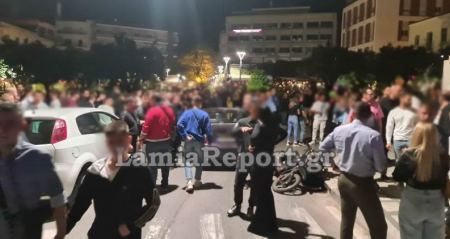 Λαμία: Χαμός στο κέντρο της πόλης από τρελή πορεία αυτοκινήτου (ανανεωμένο - ΒΙΝΤΕΟ)