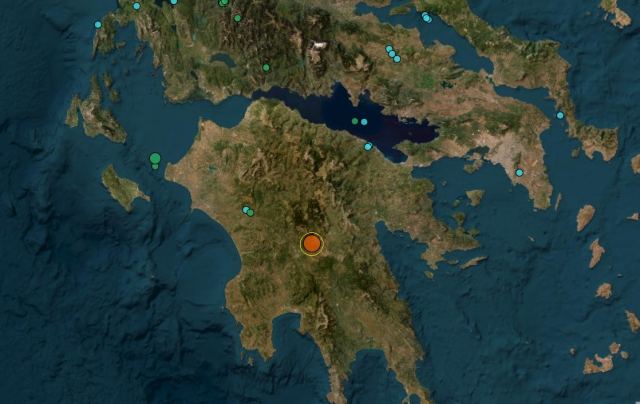 Σεισμός 4,1 Ρίχτερ κοντά στη Μεγαλόπολη