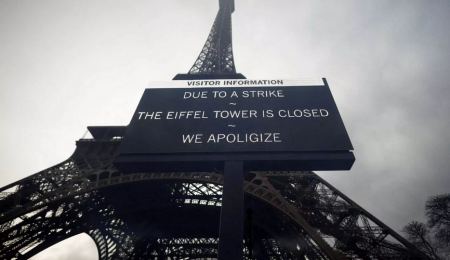 Ο Πύργος του Άιφελ «κατέβασε ρολά»: Κλειστός για τρίτη μέρα λόγω απεργίας του προσωπικού