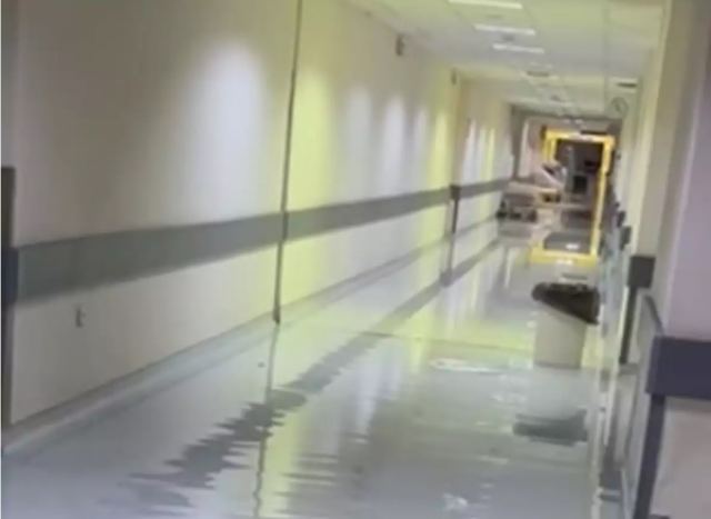 Κακοκαιρία Elias: Πλημμύρισαν τα υπόγεια του Νοσοκομείου Βόλου