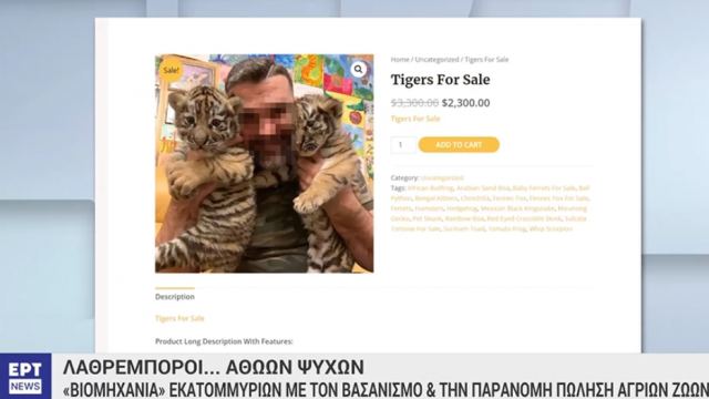 Παράνομο εμπόριο άγριων ζώων: Πώς έρχονται στην Ελλάδα - Εκατομμύρια τα κέρδη των λαθρεμπόρων