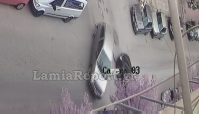 Λαμία: Κάμερα κατέγραψε τροχαίο σε διασταύρωση της πόλης - ΒΙΝΤΕΟ