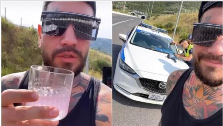 Βίντεο: Ο Snik έπινε το ποτό του την ώρα που η Τροχαία έδινε κλήση στον οδηγό του