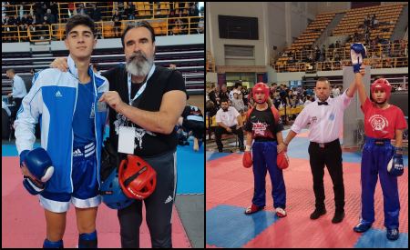 Στην Εθνική ομάδα kick boxing της Ελλάδας τα αδέρφια Μαντέ από τη Λαμία