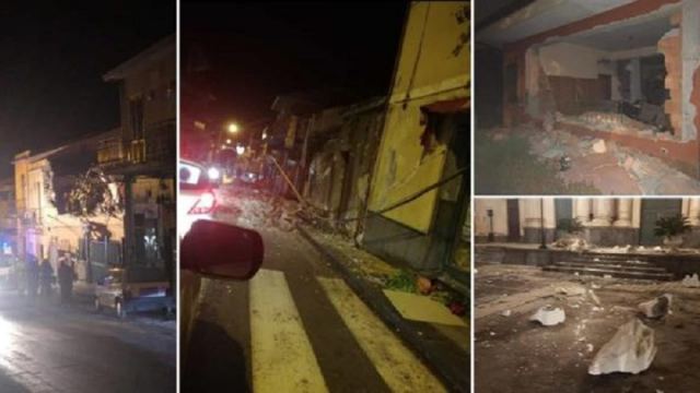 Τρόμος τη νύχτα στην Κατάνια από σεισμό - Κατέρρευσαν κτίρια - Τουλάχιστον 4 τραυματίες