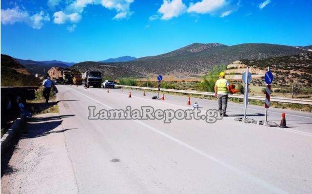 Φορτηγό παρέσυρε εργάτη οδοποιίας στη Λαμία