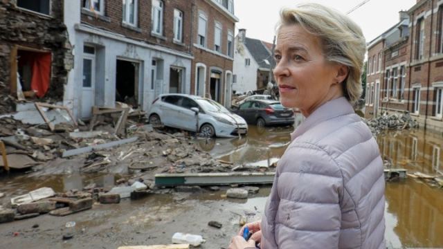 Βέλγιο-πλημμύρες: Επίσκεψη της Ούρσουλα φον ντερ Λάιεν στις πληγείσες περιοχές της Βαλλονίας