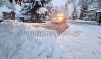 Πολύ χιόνι στα χωριά της Υπάτης (ΦΩΤΟ)