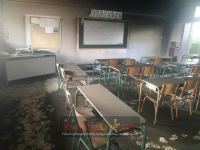 Έβαλαν φωτιά μέσα σε σχολείο καίγοντας βιβλία (ΦΩΤΟ)