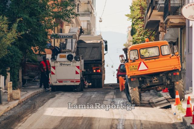 Λαμία: Διακοπή κυκλοφορίας στην οδό Μακροπούλου