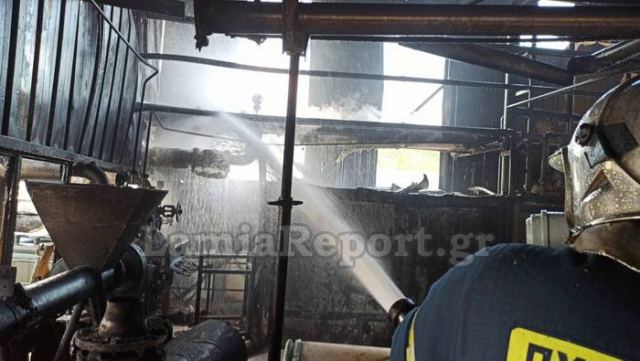 Νέα μεγάλη πυρκαγιά σε εργοστάσιο στην Αυλίδα (ΦΩΤΟ)