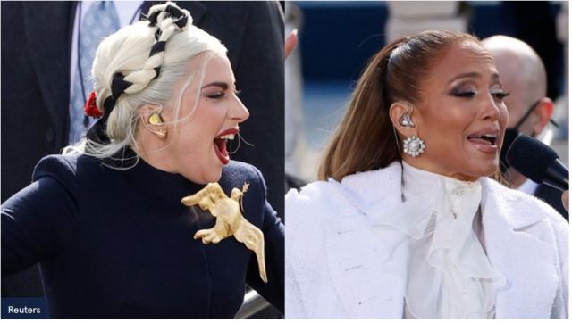 Εκλεψαν την παράσταση Lady Gaga και Jennifer Lopez στην ορκωμοσία Μπάιντεν - Εντυπωσιακές εικόνες