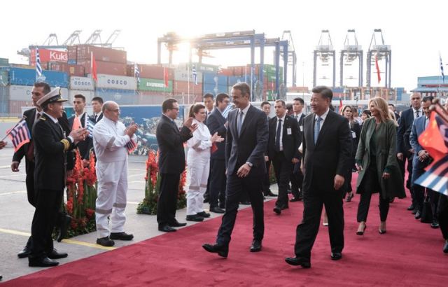 Στις εγκαταστάσεις της Cosco ο πρωθυπουργός και ο Πρόεδρος της Κίνας