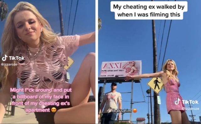 Το... σατανικό σχέδιο εκδίκησης μιας 25χρονης: Έβαλε διαφημιστική πινακίδα με τα… μούτρα της έξω από το σπίτι του πρώην