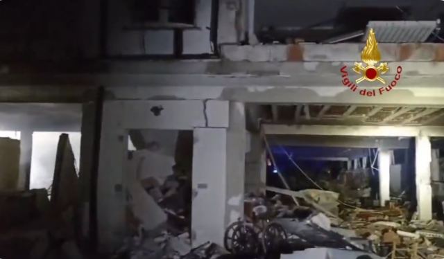 Ιταλία: Κατάρρευση κτιρίου που φιλοξενούνταν αιτούντες άσυλο μετά από έκρηξη – 31 τραυματίες