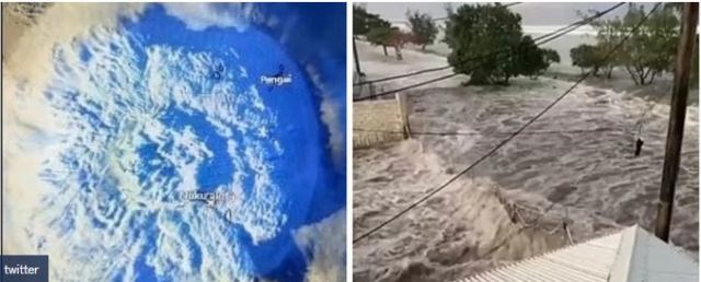 Ειρηνικός Ωκεανός: Εξερράγη υποθαλάσσιο ηφαίστειο - Προειδοποίηση για τσουνάμι - Απίστευτες εικόνες