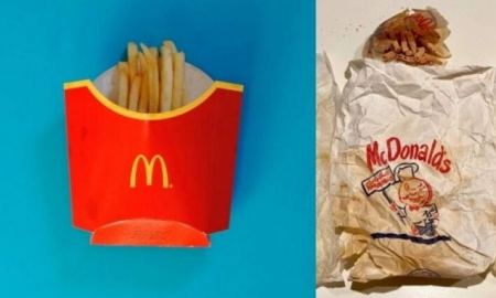 Έκανε ανακαίνιση στο μπάνιο του και βρήκε στον τοίχο φαγητό McDonald’s 60 ετών