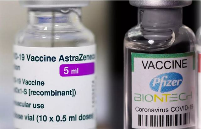Πρώτη δόση με AstraZeneca και δεύτερη με Pfizer; Ασφαλές και αποτελεσματικό δείχνει μελέτη