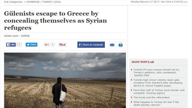 Hurriyet: Πραξικοπηματίες περνούν στην Ελλάδα παριστάνοντας τους Σύρους πρόσφυγες