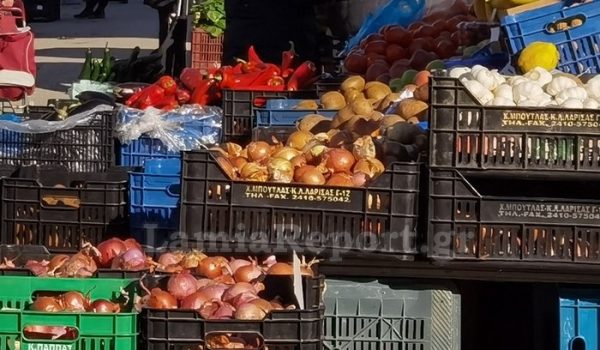 Λαμία: Στα Γαλανέικα και όχι στο κέντρο της πόλης η Λαϊκή αγορά την Παρασκευή 14 Αυγούστου