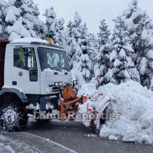 Ξεκίνησε η επέλαση του χιονιά και στη Φθιώτιδα