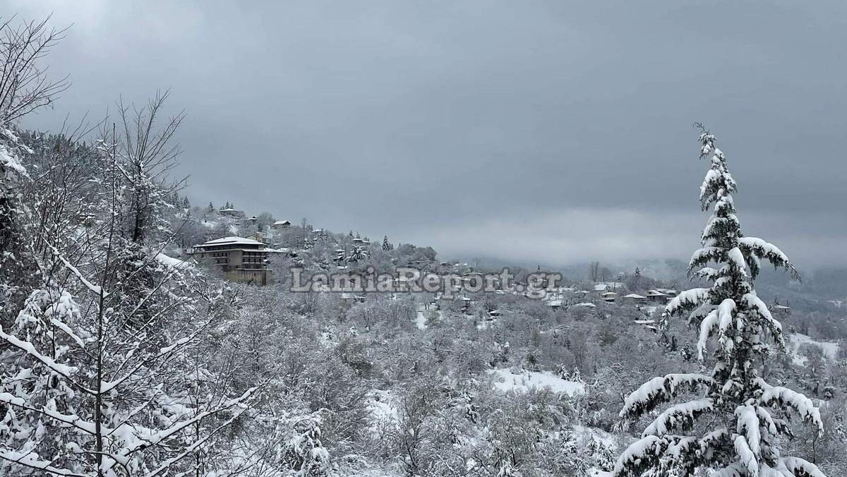 Φθιώτιδα: Χιόνι στα ορεινά - Πολύ κρύο και βροχή στα πεδινά