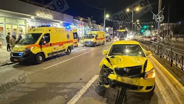 Πικέρμι: Μεθυσμένος οδηγός ταξί προκάλεσε τροχαίο και κατέληξε σε ψησταριά – Δύο τραυματίες