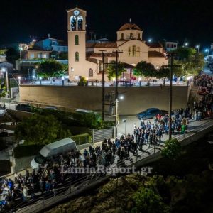 Η περιφορά του Επιταφίου στην κοινότητα Αγίας Παρασκευής στη Λαμία (ΒΙΝΤΕΟ-ΦΩΤΟ)