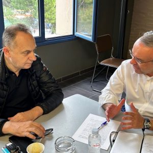 Συνάντηση εργασίας Σταϊκούρα – Παπαϊωάννου στο Δημαρχείο Λαμίας