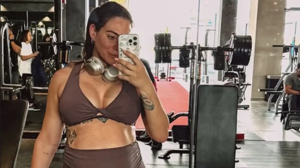 Η Ευρυδίκη Βαλαβάνη στο γυμναστήριο στον 6ο μήνα της εγκυμοσύνης της