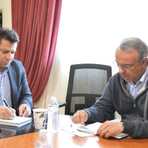 Συνάντηση εργασίας στο Δήμο Δομοκού για το Χρήστο Σταϊκούρα