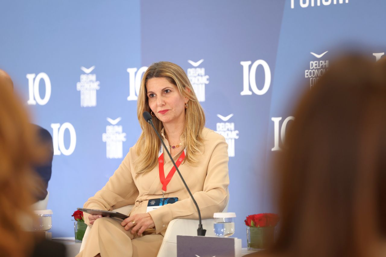 Η Γενική Διευθύντρια Ανθρώπινου Δυναμικού του Ομίλου Eurobank, Νατάσσα Πασχάλη, στο Οικονομικό Forum των Δελφών