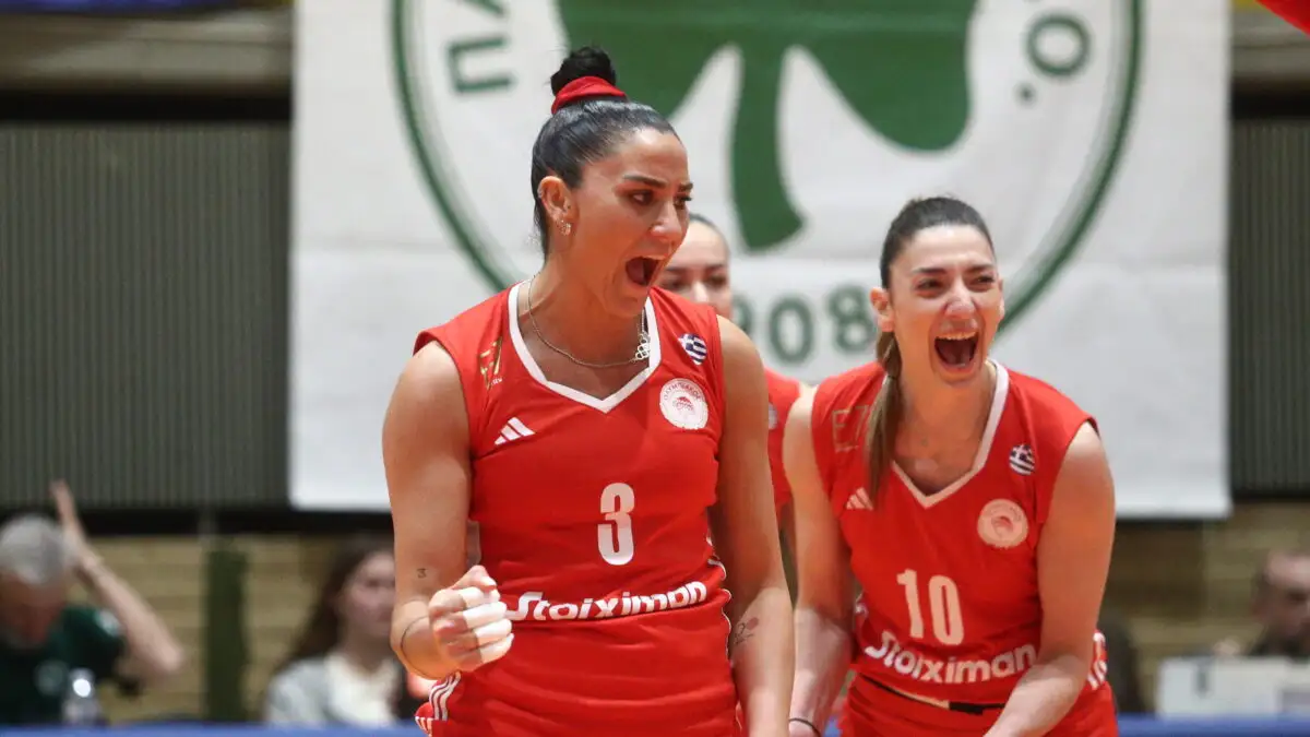 Παναθηναϊκός – Ολυμπιακός 0-3: Στους τελικούς του βόλεϊ γυναικών προκρίθηκαν οι «ερυθρόλευκες»