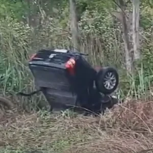 Τροχαίο στις Σέρρες: Αναποδογύρισε αυτοκίνητο σε κανάλι και τραυματίστηκε ο οδηγός