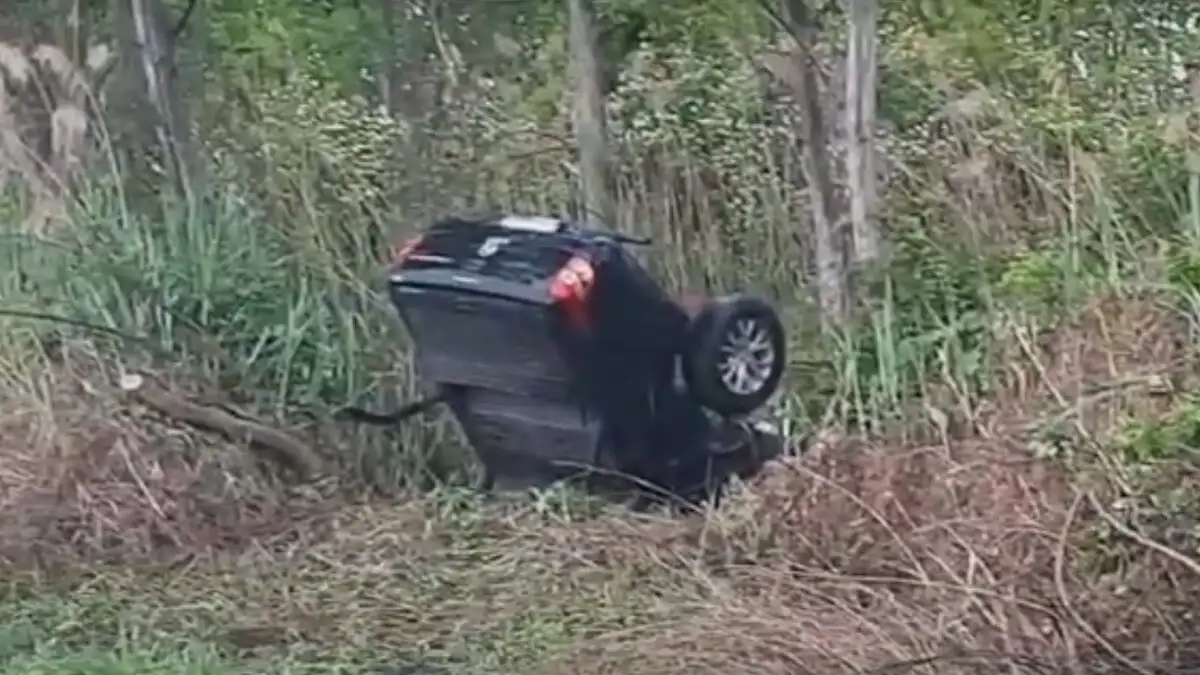 Τροχαίο στις Σέρρες: Αναποδογύρισε αυτοκίνητο σε κανάλι και τραυματίστηκε ο οδηγός