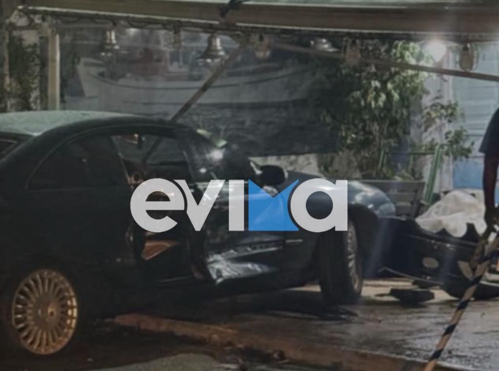 Αυτοκίνητο μπήκε σε είσοδο καταστήματος στην Ερέτρια το βράδυ του Σαββάτου