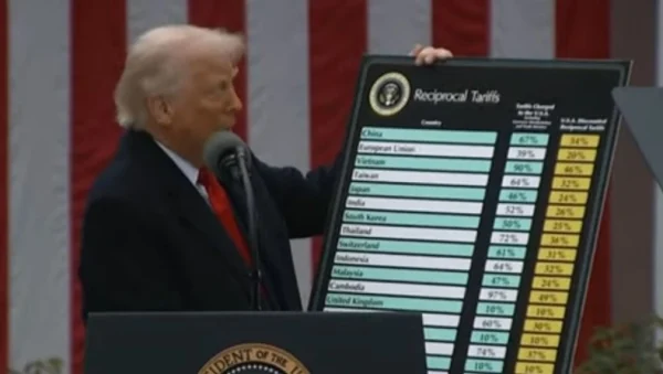 Ο Τραμπ μοιράζει δασμούς-σοκ σε όλο τον κόσμο, δείτε τη λίστα ανά χώρα - Βυθίζονται οι αγορές, με αντίμετρα απειλoύν ΕΕ και Κίνα