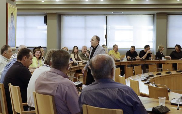 Συνάντηση εργασίας του Δημάρχου Λαμιέων Πανουργιά Παπαϊωάννου με τους υποψήφιους του συνδυασμού του