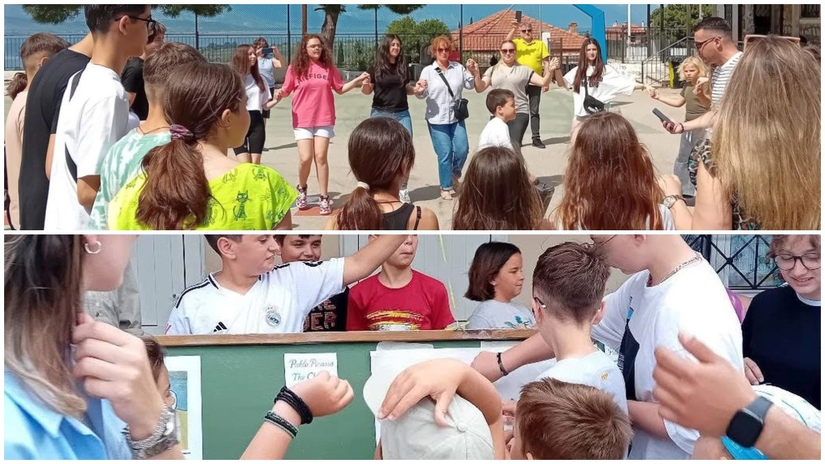 Το 1ο Δημοτικό Σχολείο Εχιναίων φιλοξένησε μαθητές από το εξωτερικό