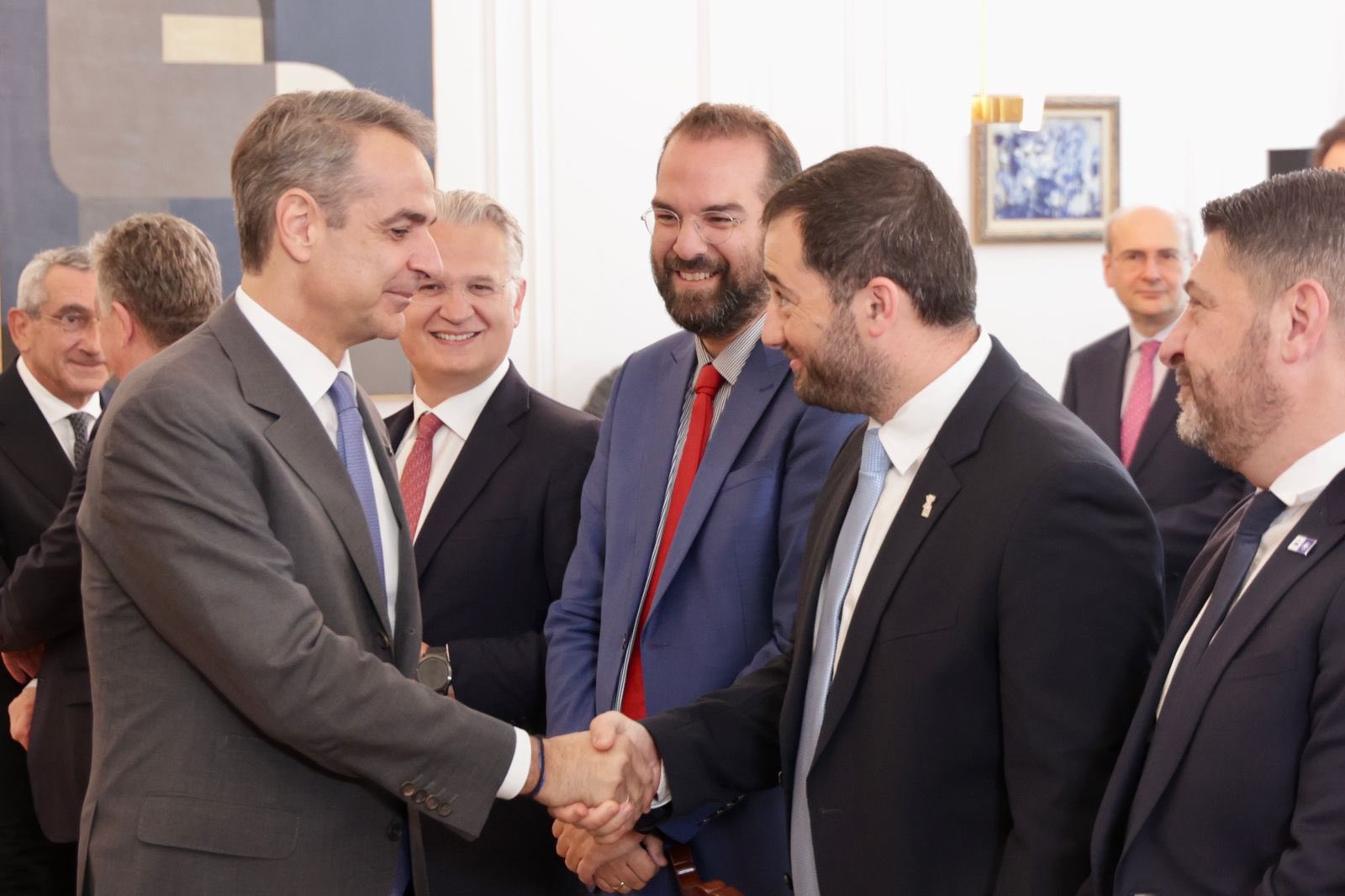 Δημογραφικό και νερό μεταξύ των θεμάτων που έθεσε ο Σπανός στις συναντήσεις του με τον Πρωθυπουργό